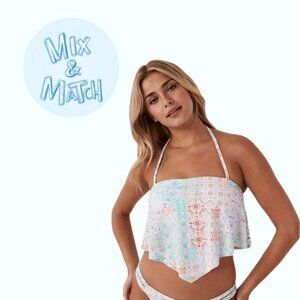 La Vie En Rose Halter / Strapless Handkerchief Bikini Top NWT